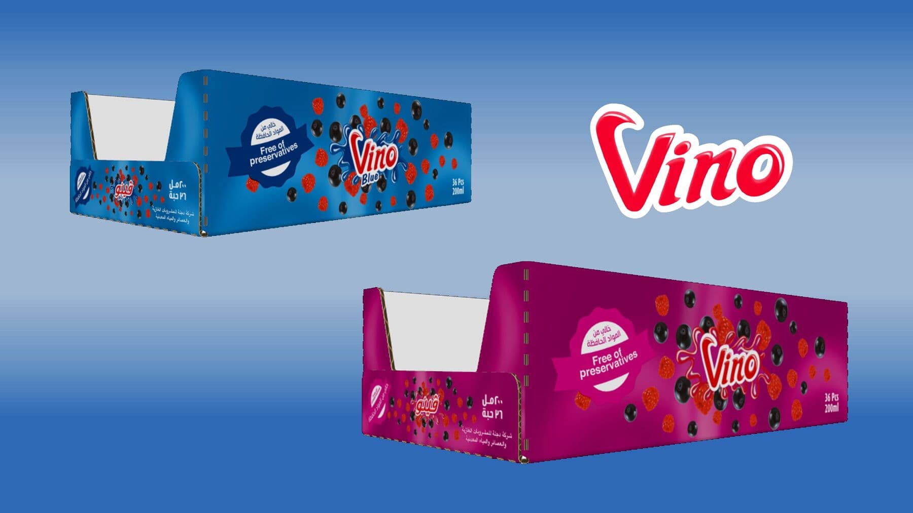 Printed tissue cases for Vino